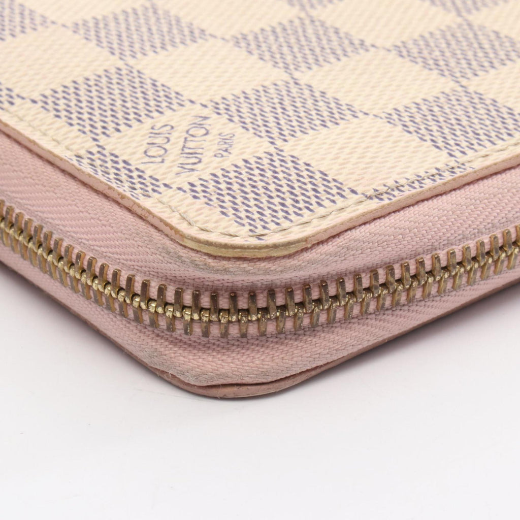 Louis Vuitton Rose Ballerine White Coated Canvas Long Wallet