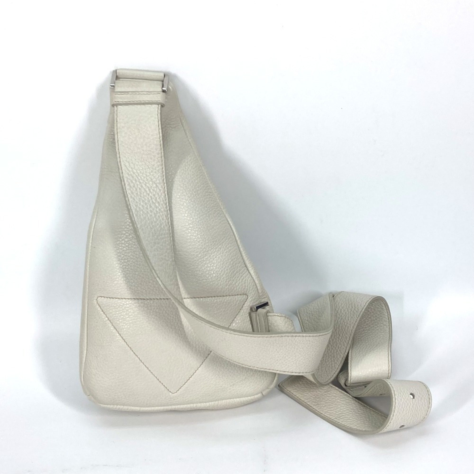 Prada Off-White White Leather Shoulder Bag Sling Bag
