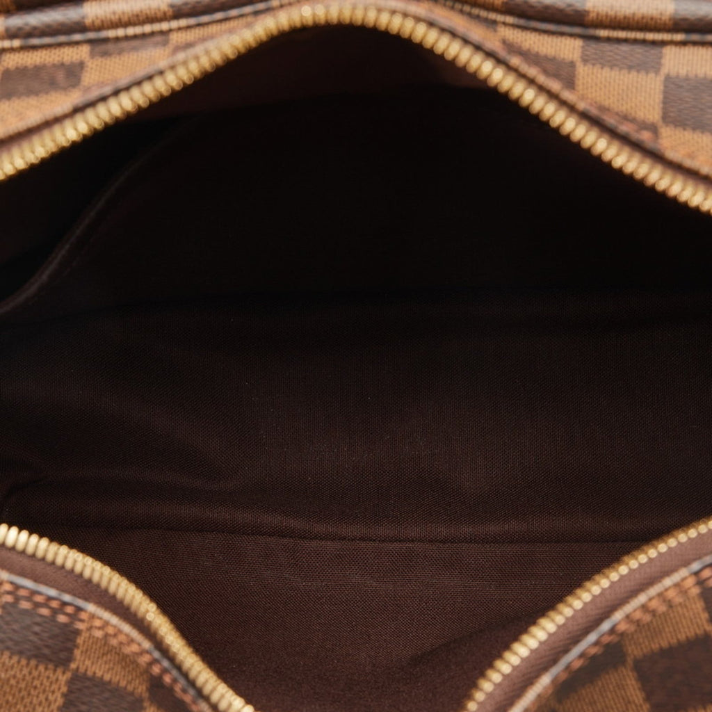 Louis Vuitton Brown Damier Canvas Pvc Leather Shoulder Bag
