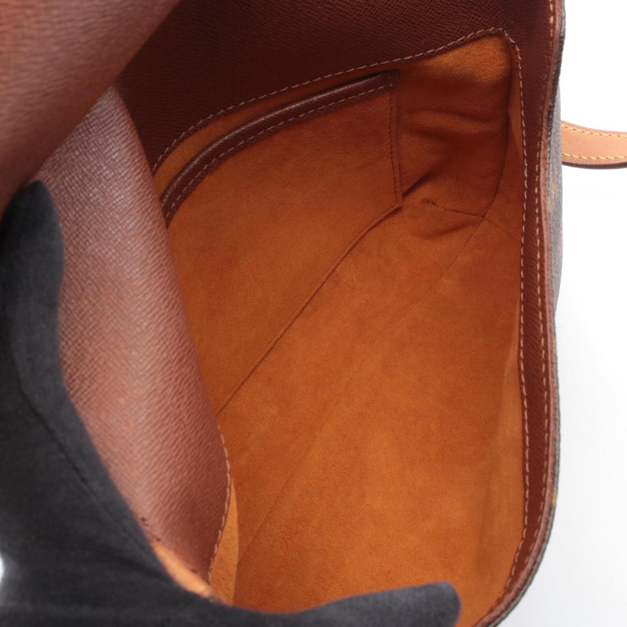 Louis Vuitton Brown Pvc Leather Handbag Shoulder Bag