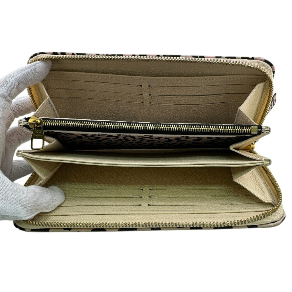 Louis Vuitton Beige Leather Long Wallet