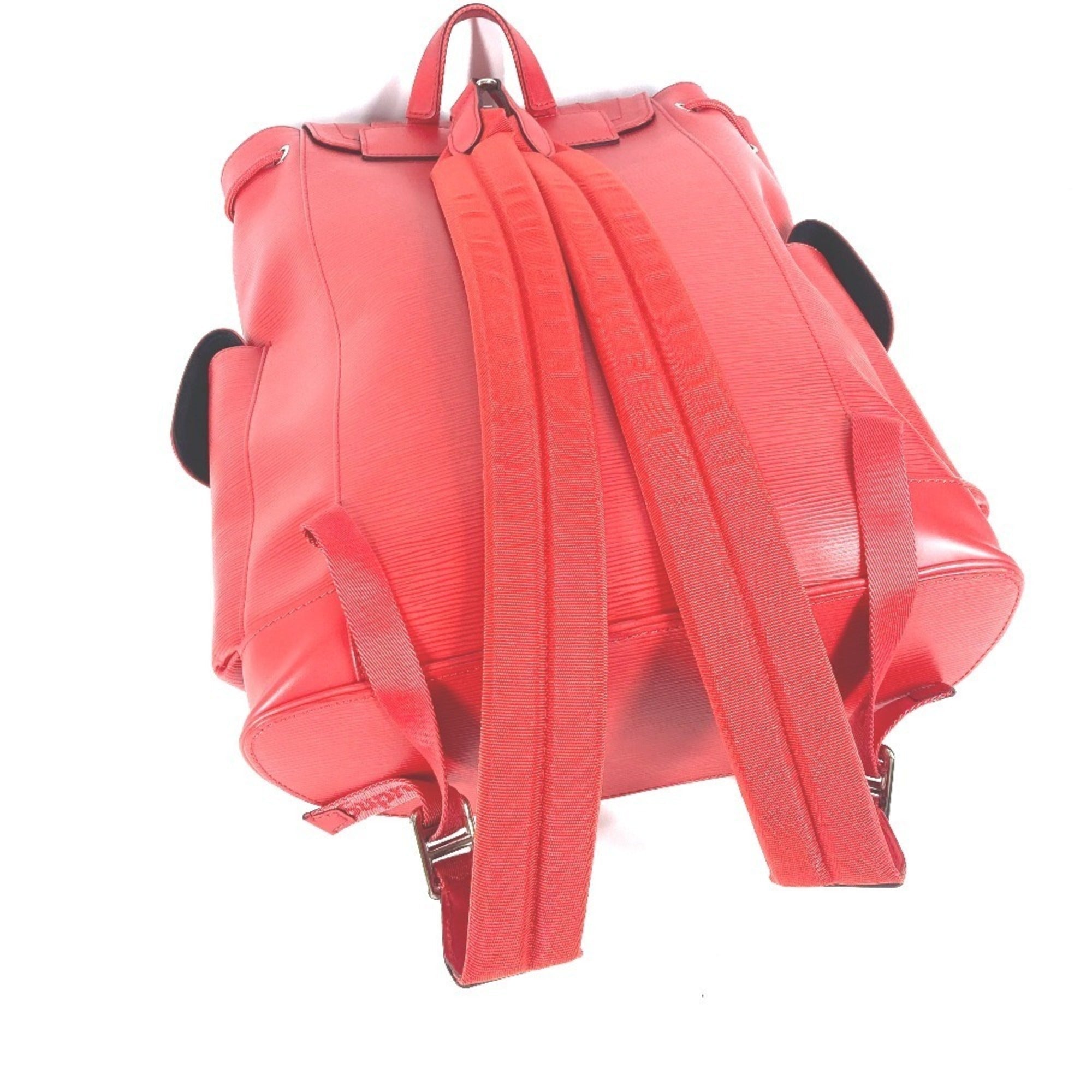 Louis Vuitton Epi Red Color White Epi Leather Backpack