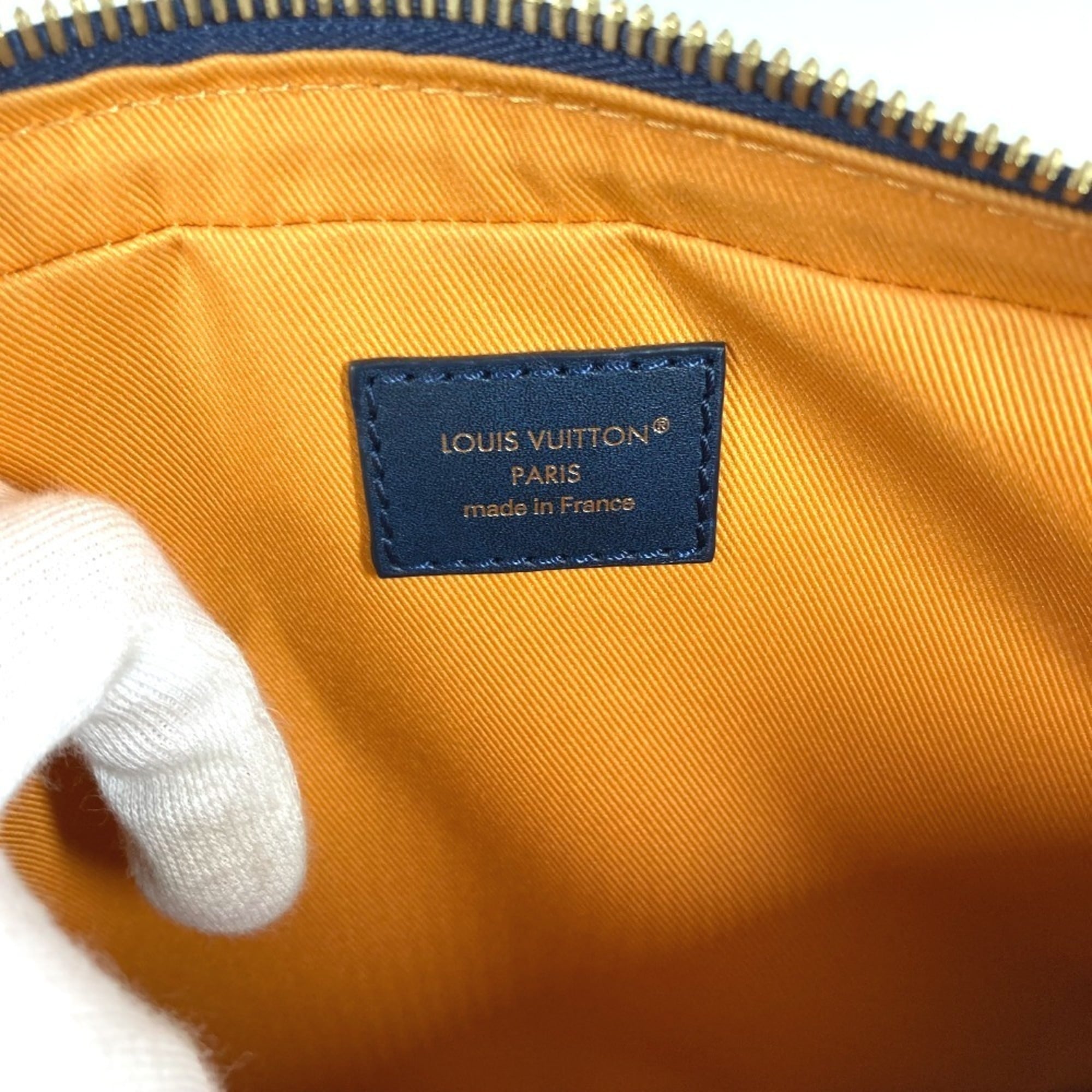 Louis Vuitton Blue Green Clutch Bag