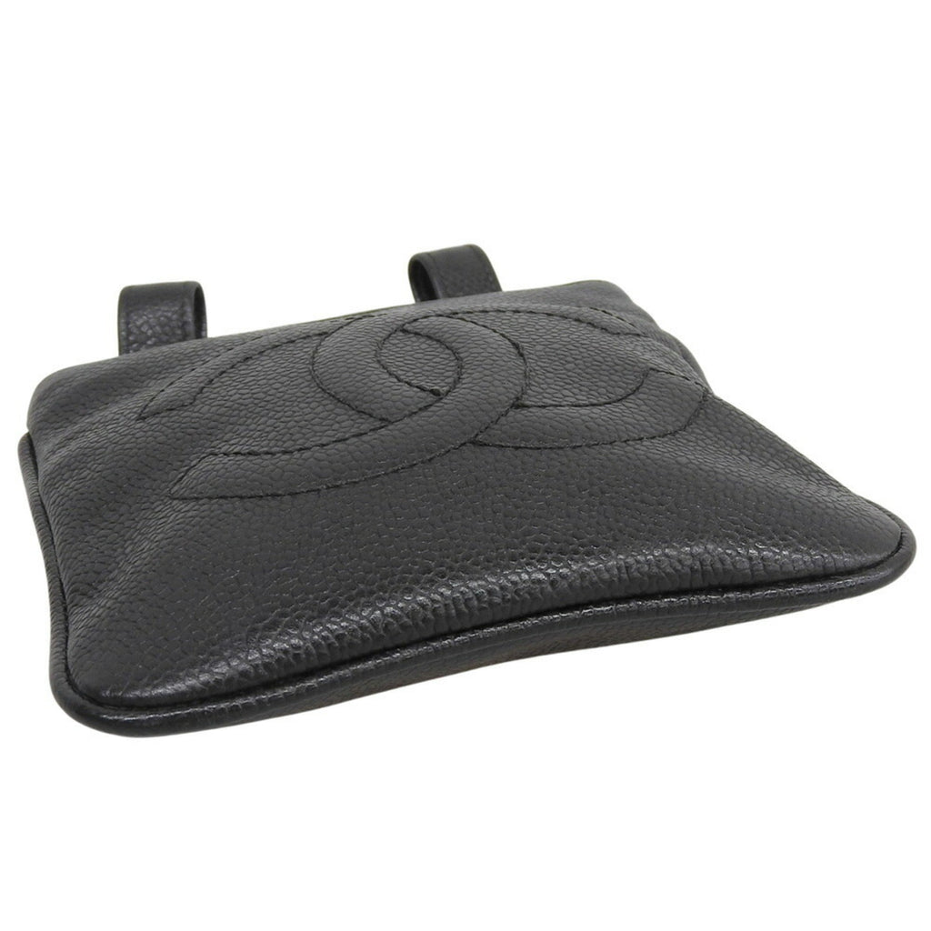 Chanel Black Grained Calfskin Fanny Pack