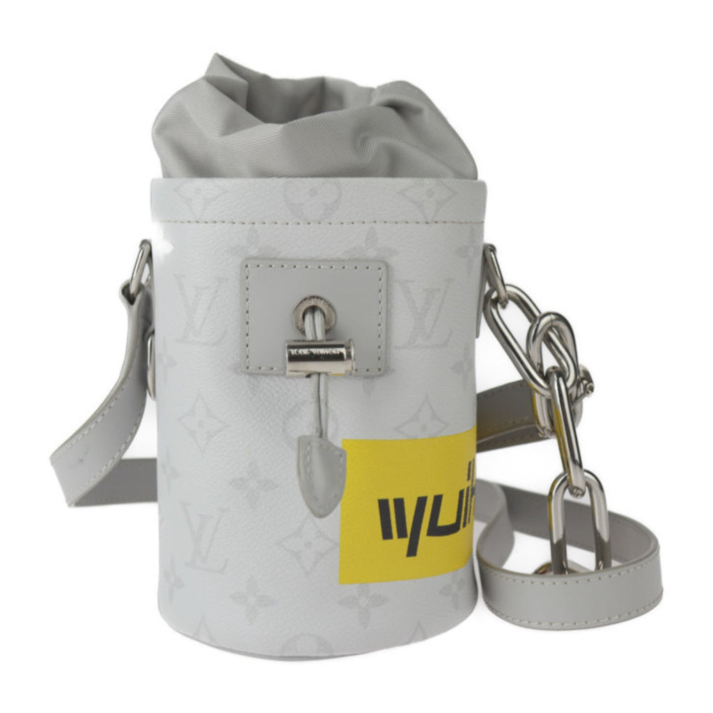 Louis Vuitton Gray White Pvc Leather Shoulder Bag