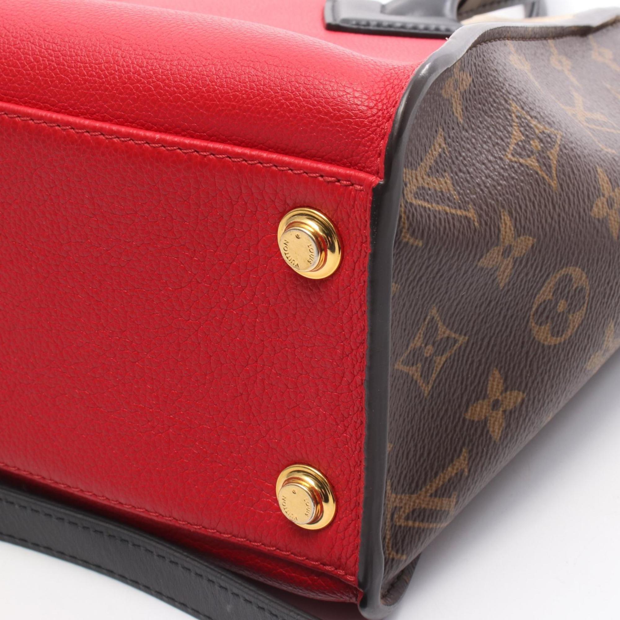 Louis Vuitton Brown Monogram Multi-Color Red Color Rouge Monogram Coated Canvas Handbag