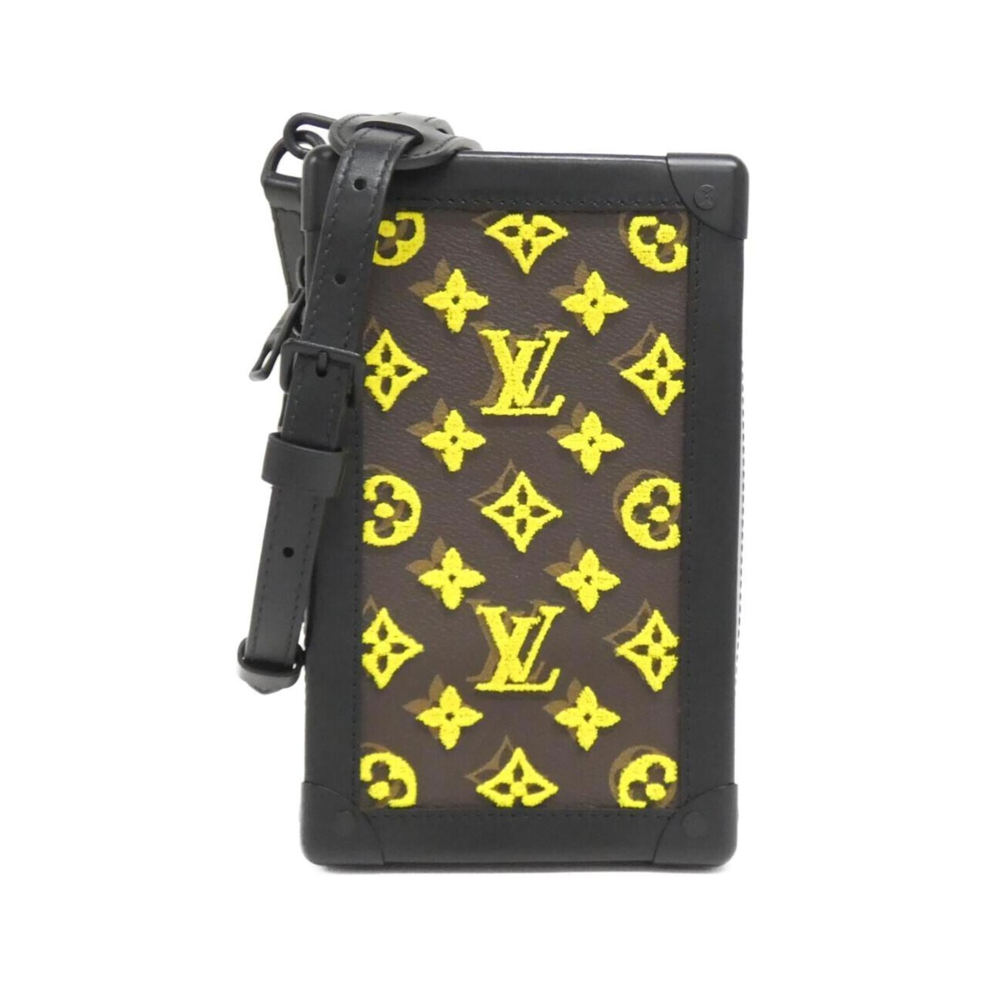 Louis Vuitton Jaune Marron Monogram Coated Canvas Shoulder Bag