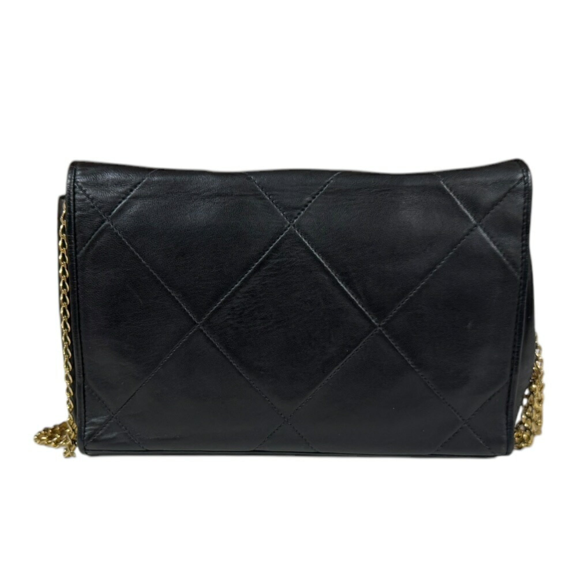 Chanel Black Leather Shoulder Bag