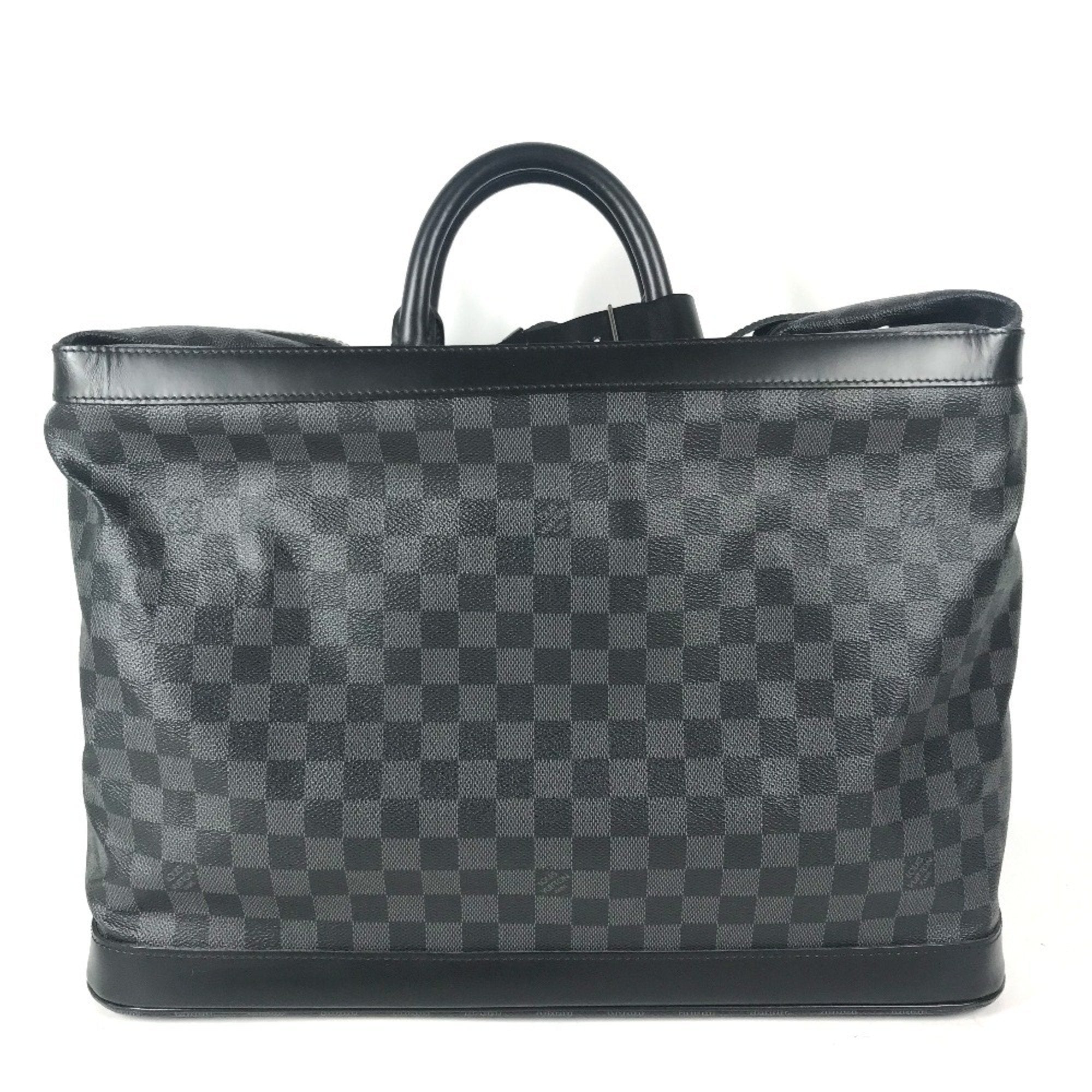 Louis Vuitton Black Damier Graphite Boston Bag Handbag
