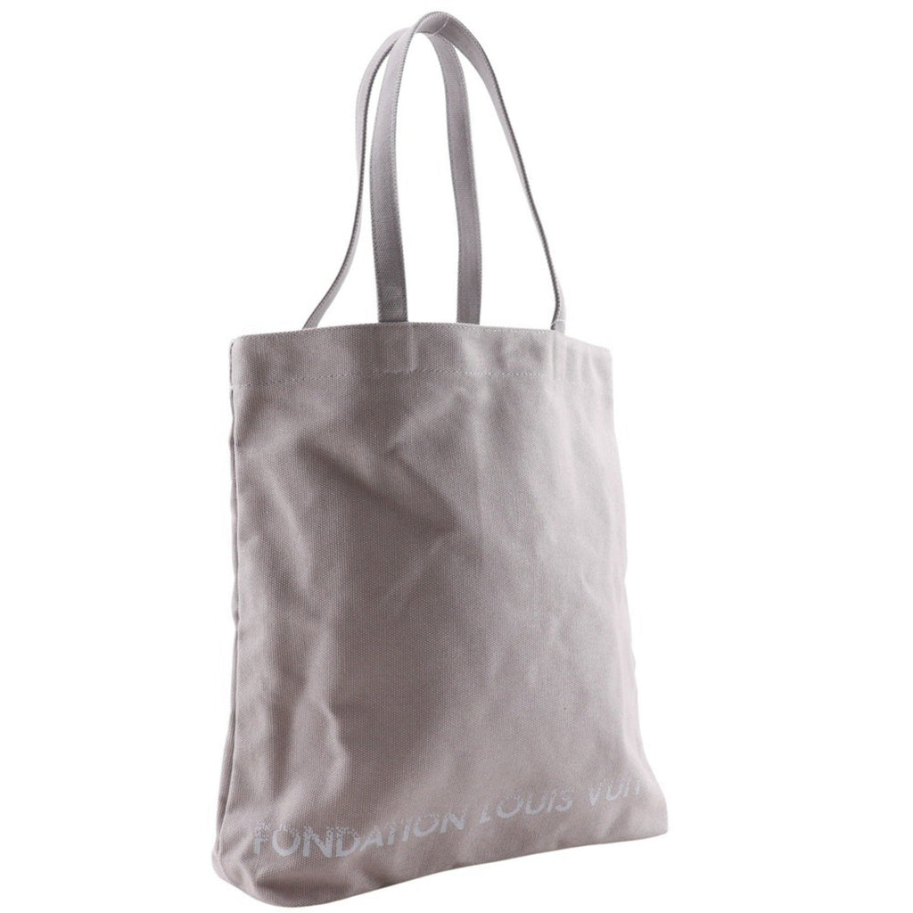 Louis Vuitton Gray Canvas Tote Bag