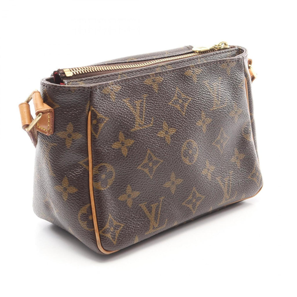 Louis Vuitton Brown Monogram Coated Canvas Leather Handbag Shoulder Bag