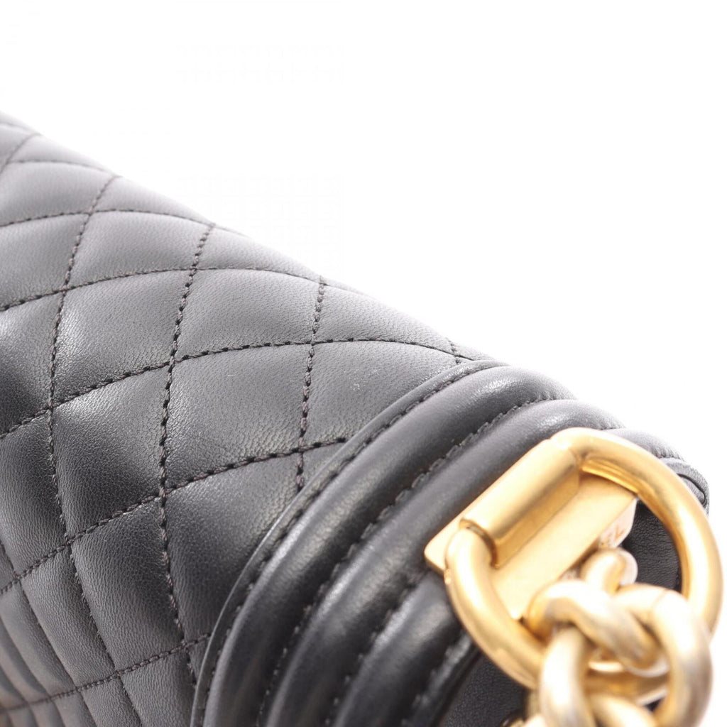 Chanel Black Leather Handbag Shoulder Bag