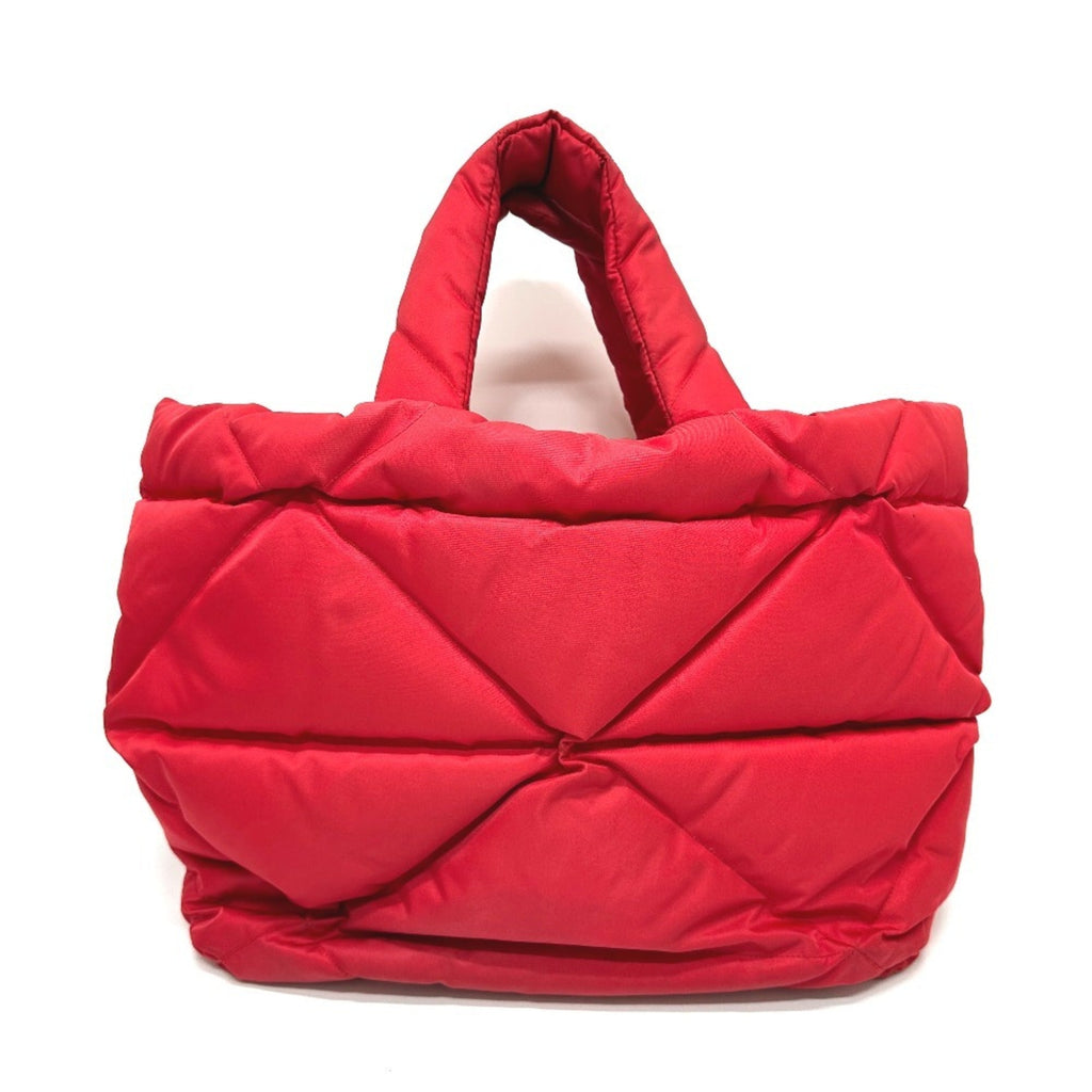 Prada Red Color Nylon Tote Bag