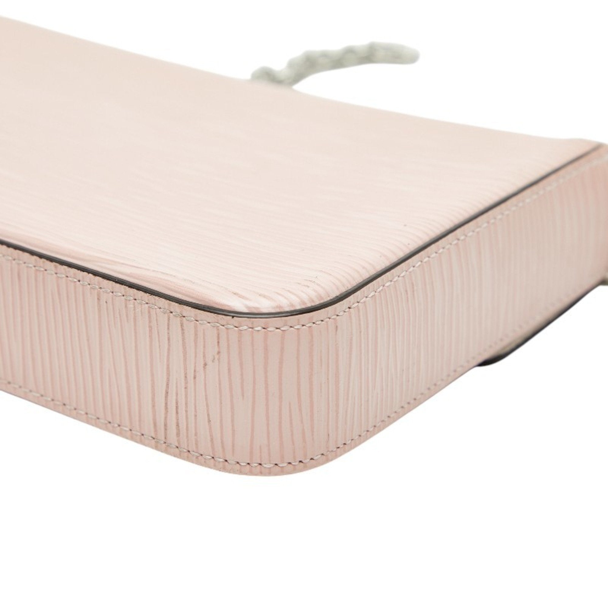 Louis Vuitton Pink Rose Ballerine Leather Pochette Shoulder Bag