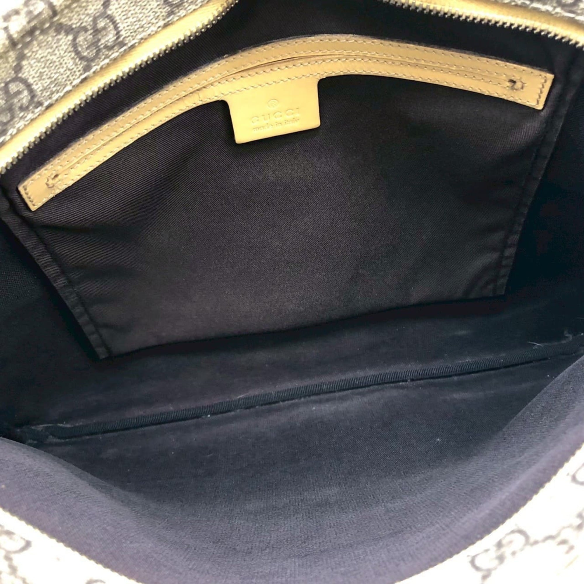 Gucci Yellow Gg Supreme Shoulder Bag (Pre-Owned)