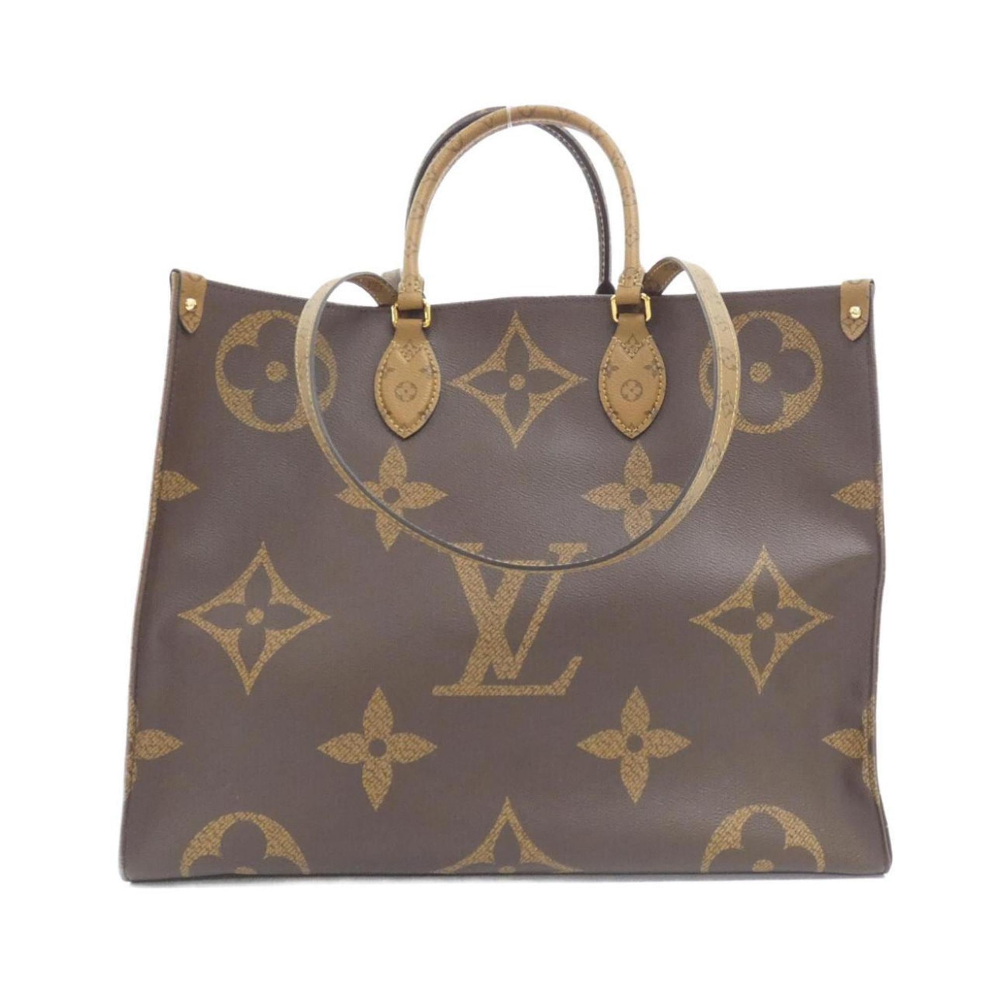 Louis Vuitton Marron Coated Canvas Handbag