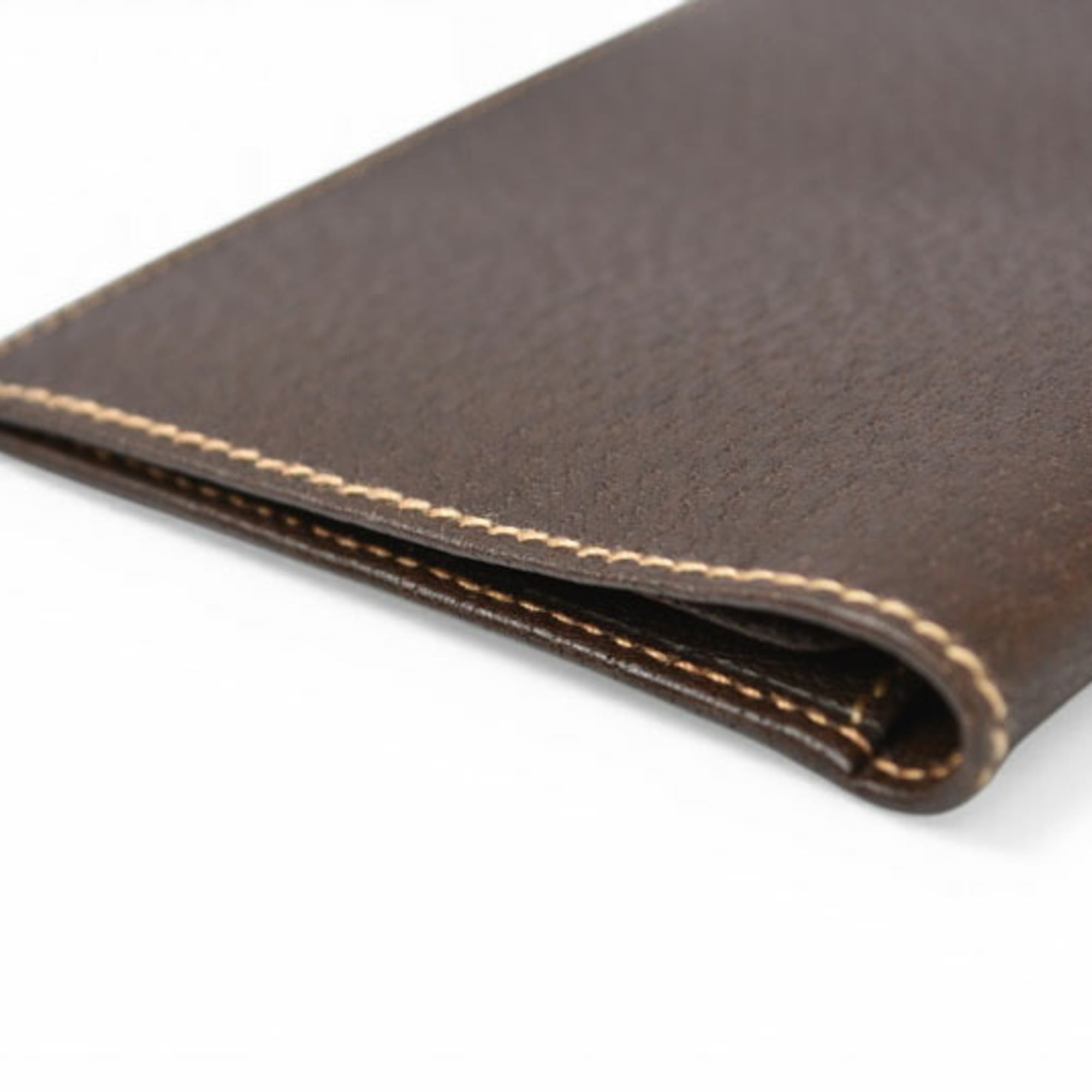 Gucci Brown Leather Long Wallet (Bi-Fold) (Pre-Owned)