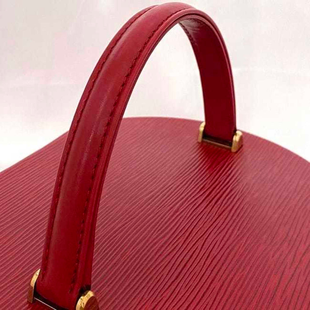 Louis Vuitton Castilian Red Epi Leather Handbag Vanity Bag