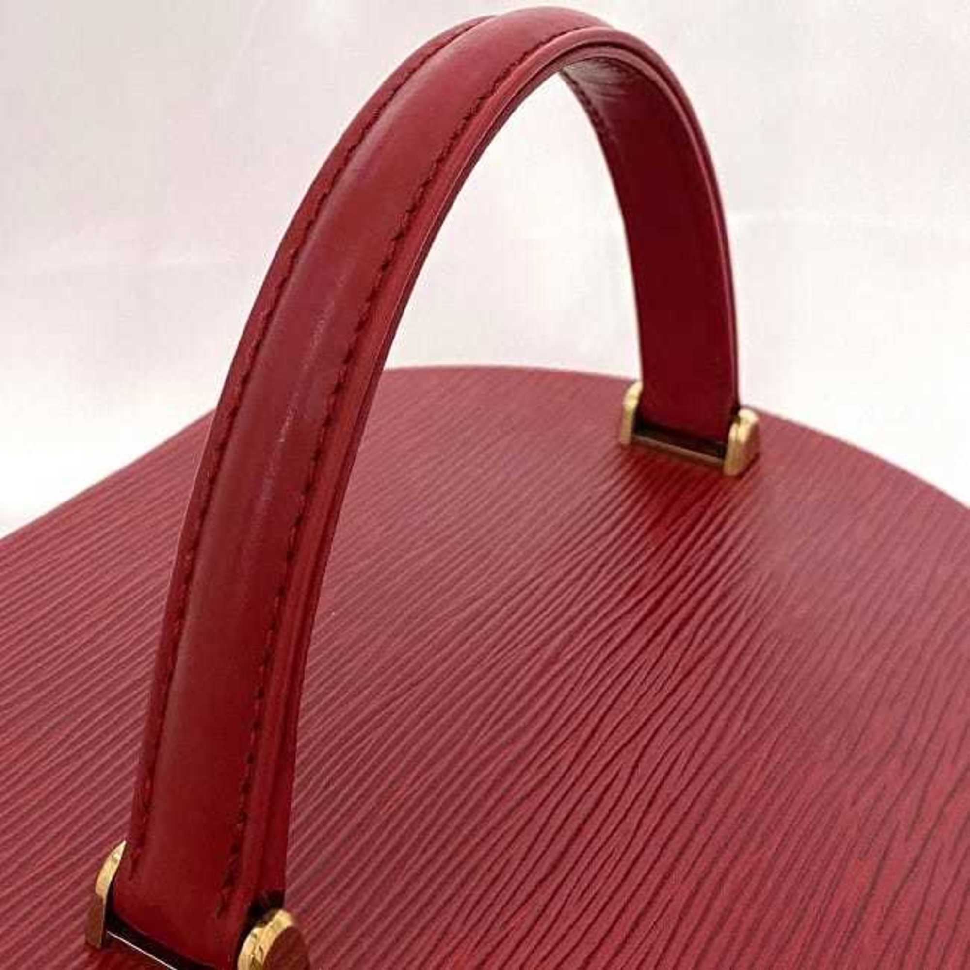 Louis Vuitton Castilian Red Epi Leather Handbag Vanity Bag