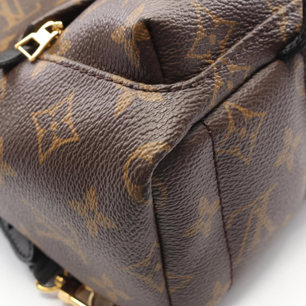 Louis Vuitton Black Brown Monogram Monogram Leather Backpack