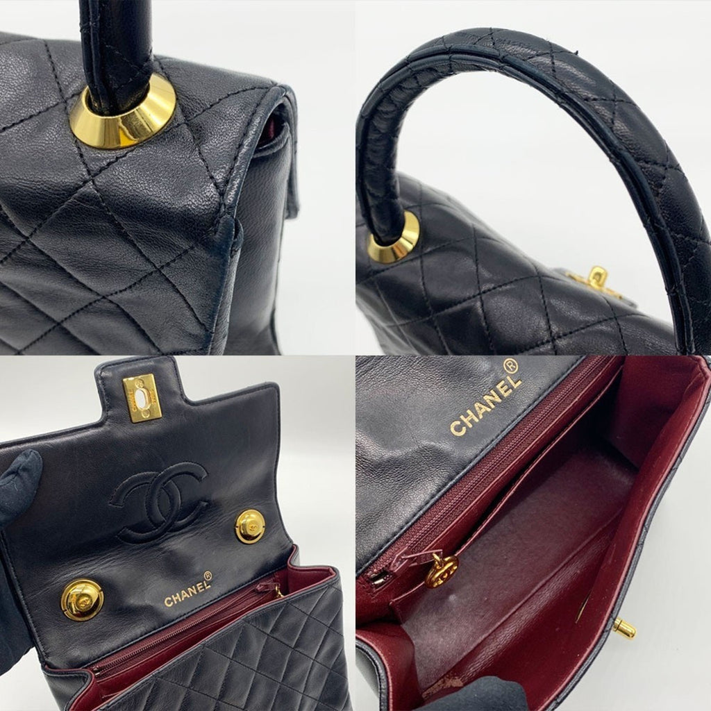 Chanel Black Leather Handbag
