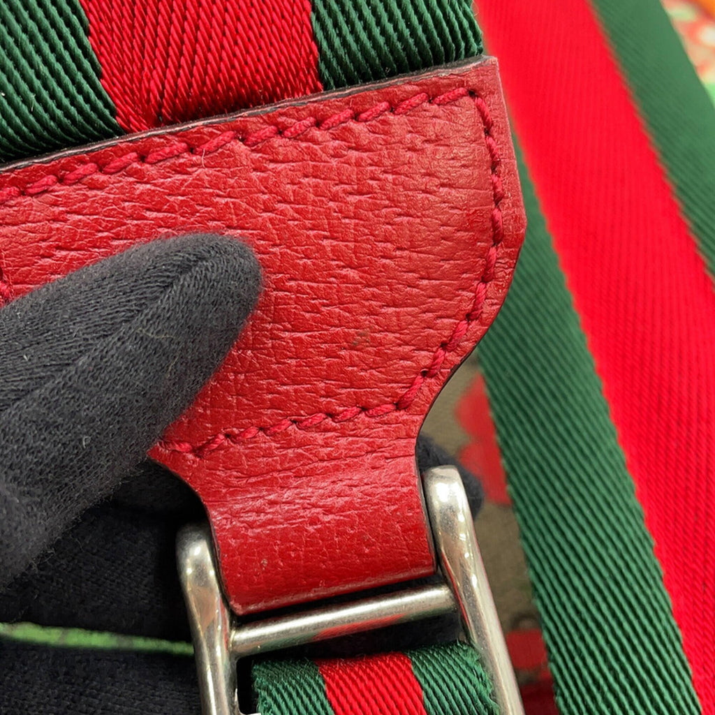 Gucci Multi-Color Red Color Gg Supreme Backpack (Pre-Owned)