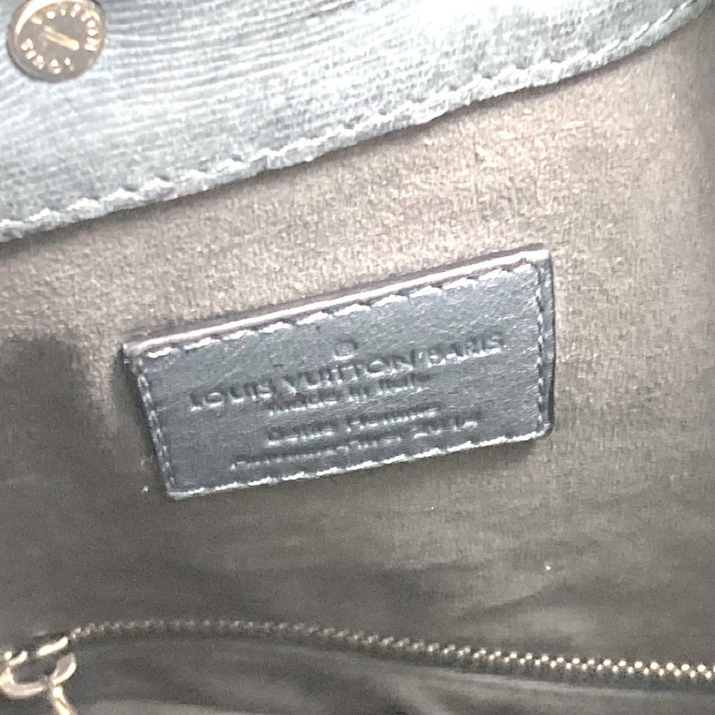 Louis Vuitton Black Noir Leather Handbag Shoulder Bag