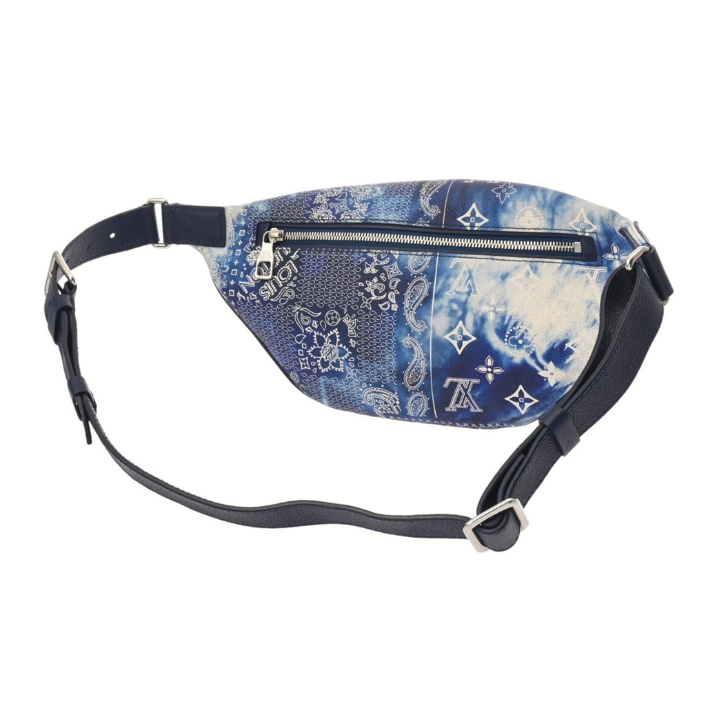 Louis Vuitton Blue Leather Sling Bag