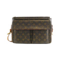 Louis Vuitton Brown Coated Canvas Shoulder Bag