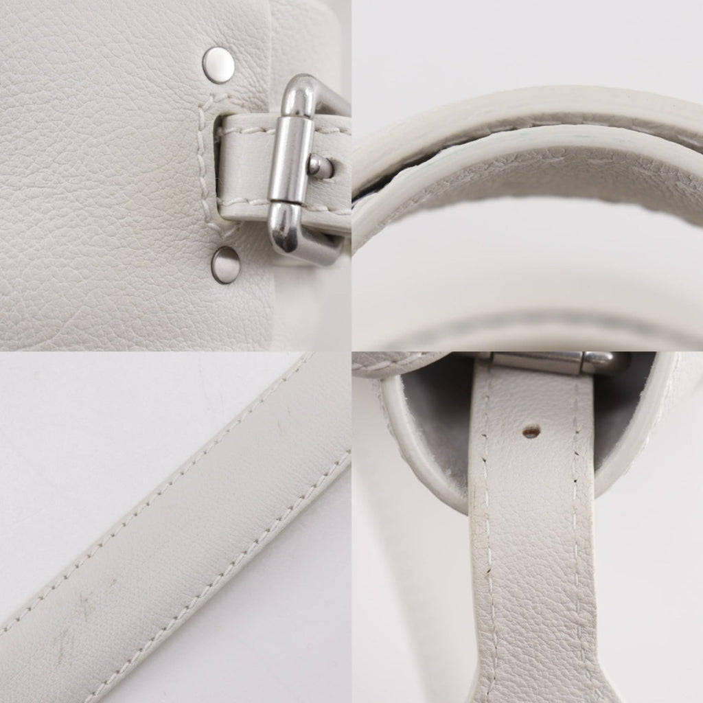 Bottega Veneta White Leather Handbag