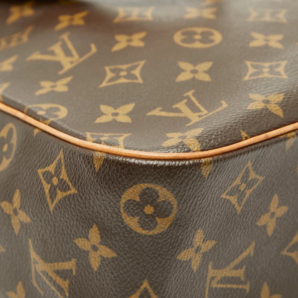 Louis Vuitton Brown Pvc Leather Handbag