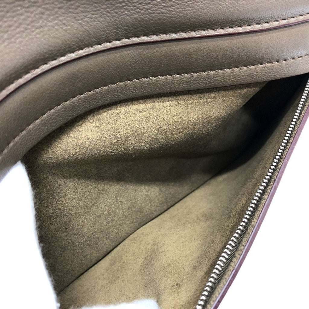 Celine Brown Leather Shoulder Bag