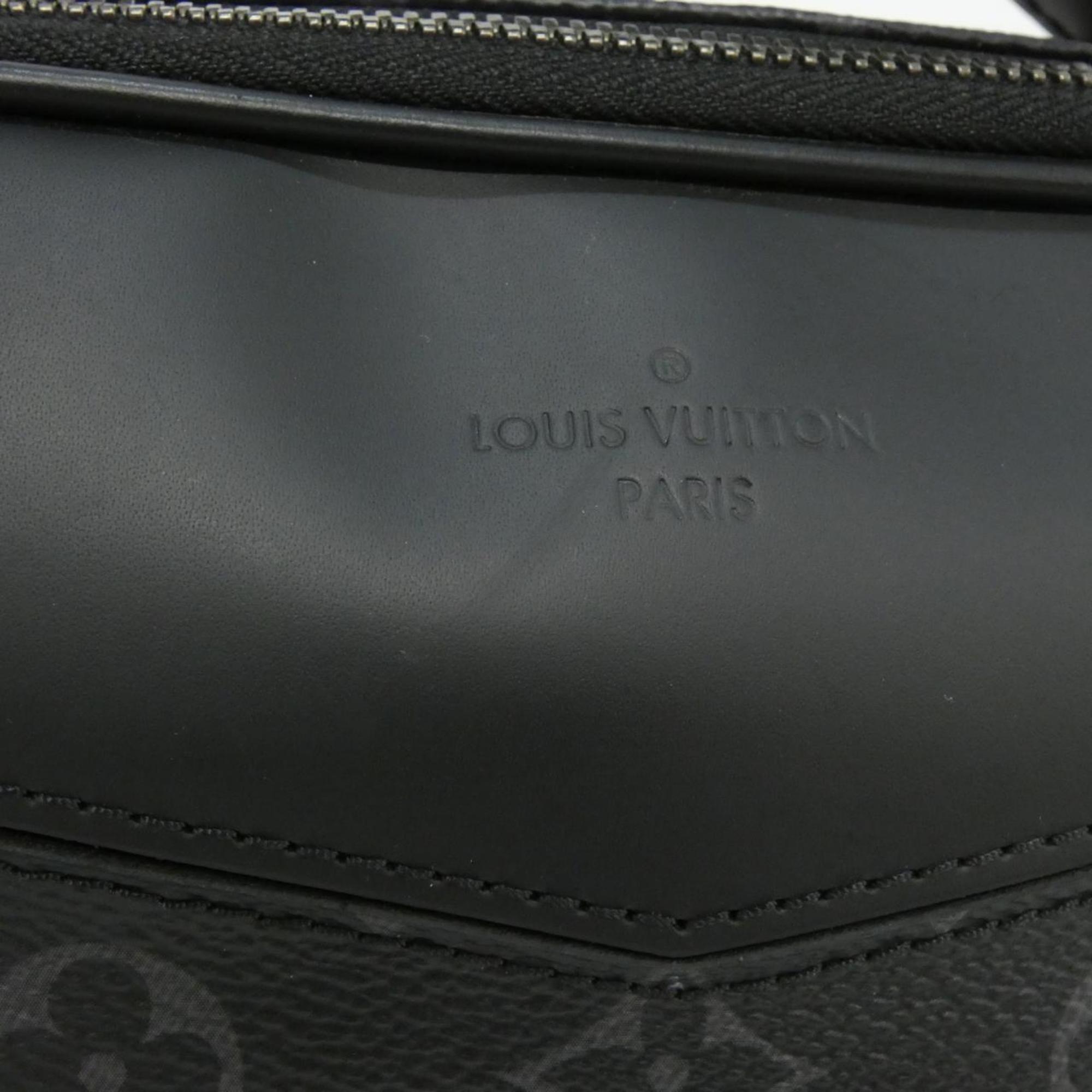 Louis Vuitton Black Coated Canvas Shoulder Bag