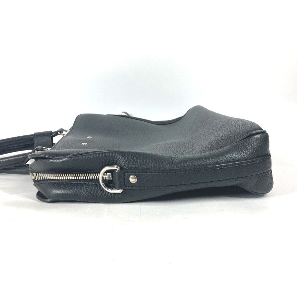 Louis Vuitton Black Leather Briefcase Handbag Tote Bag