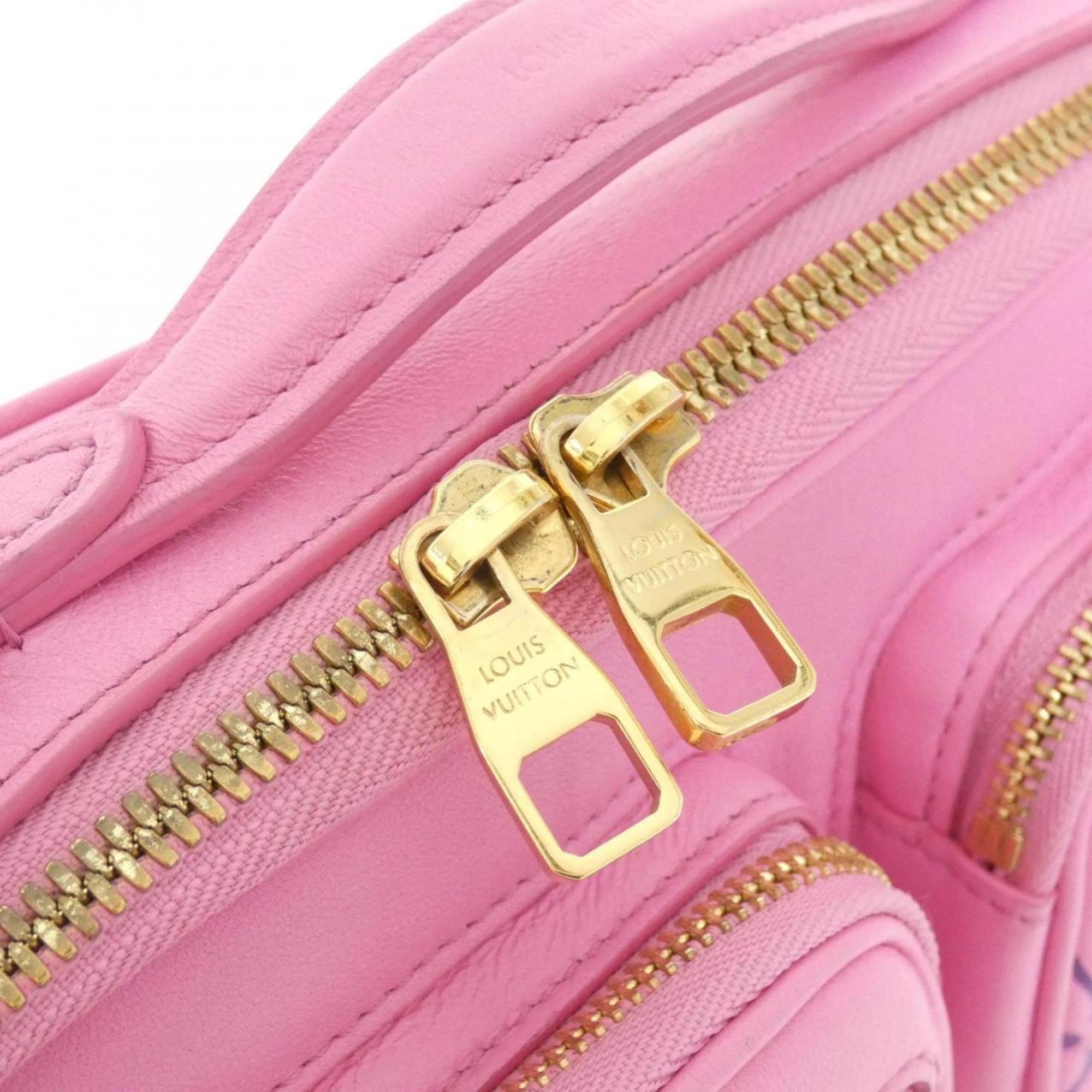 Louis Vuitton Rose Leather Shoulder Bag