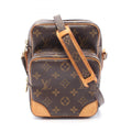 Louis Vuitton Monogram Brown Coated Canvas Leather Shoulder Bag