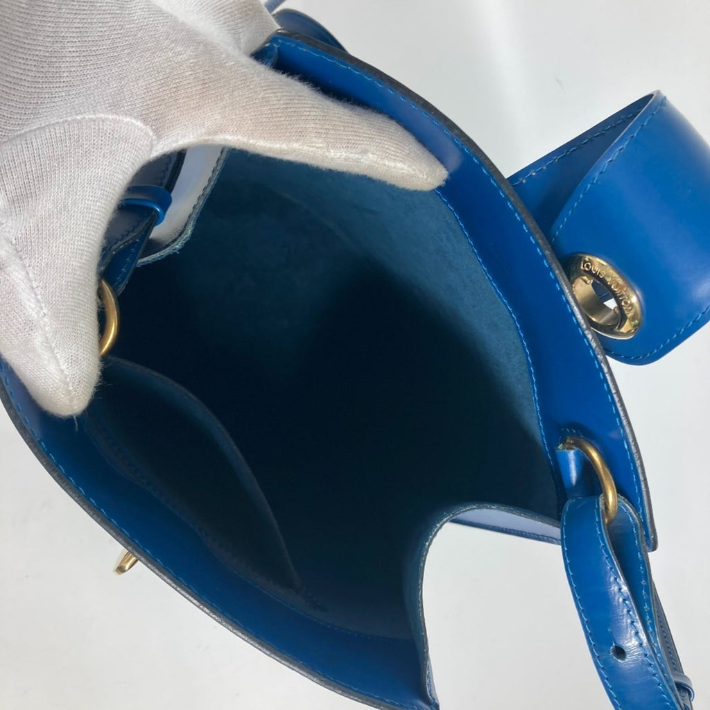Louis Vuitton Blue Toledo Blue Epi Leather Shoulder Bag
