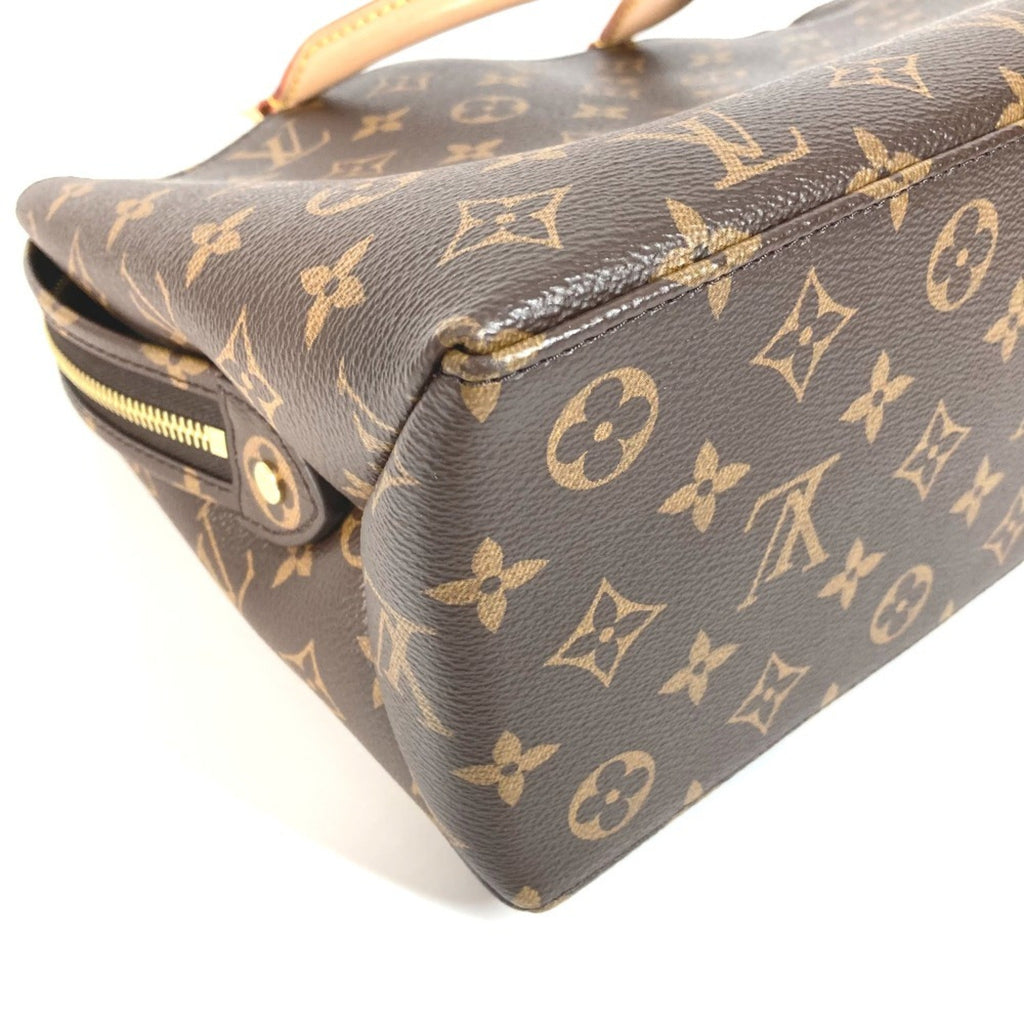 Louis Vuitton Brown Monogram Canvas Handbag Shoulder Bag Tote Bag