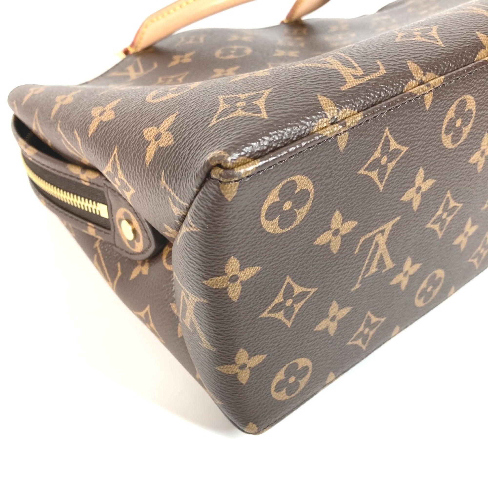Louis Vuitton Brown Monogram Canvas Handbag Shoulder Bag Tote Bag