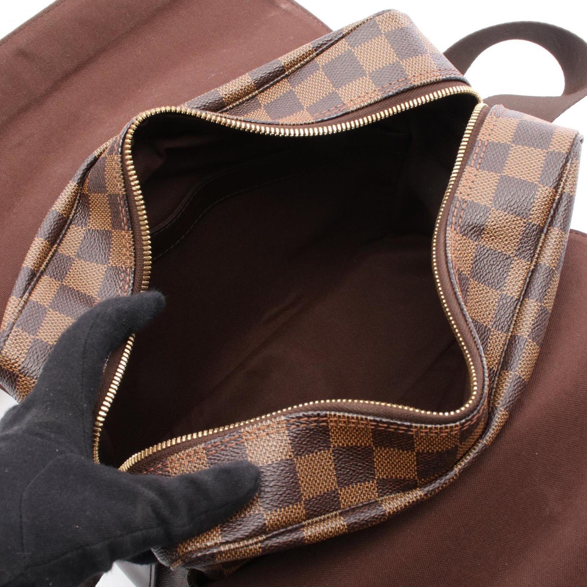 Louis Vuitton Brown Ebene Coated Canvas Leather Shoulder Bag