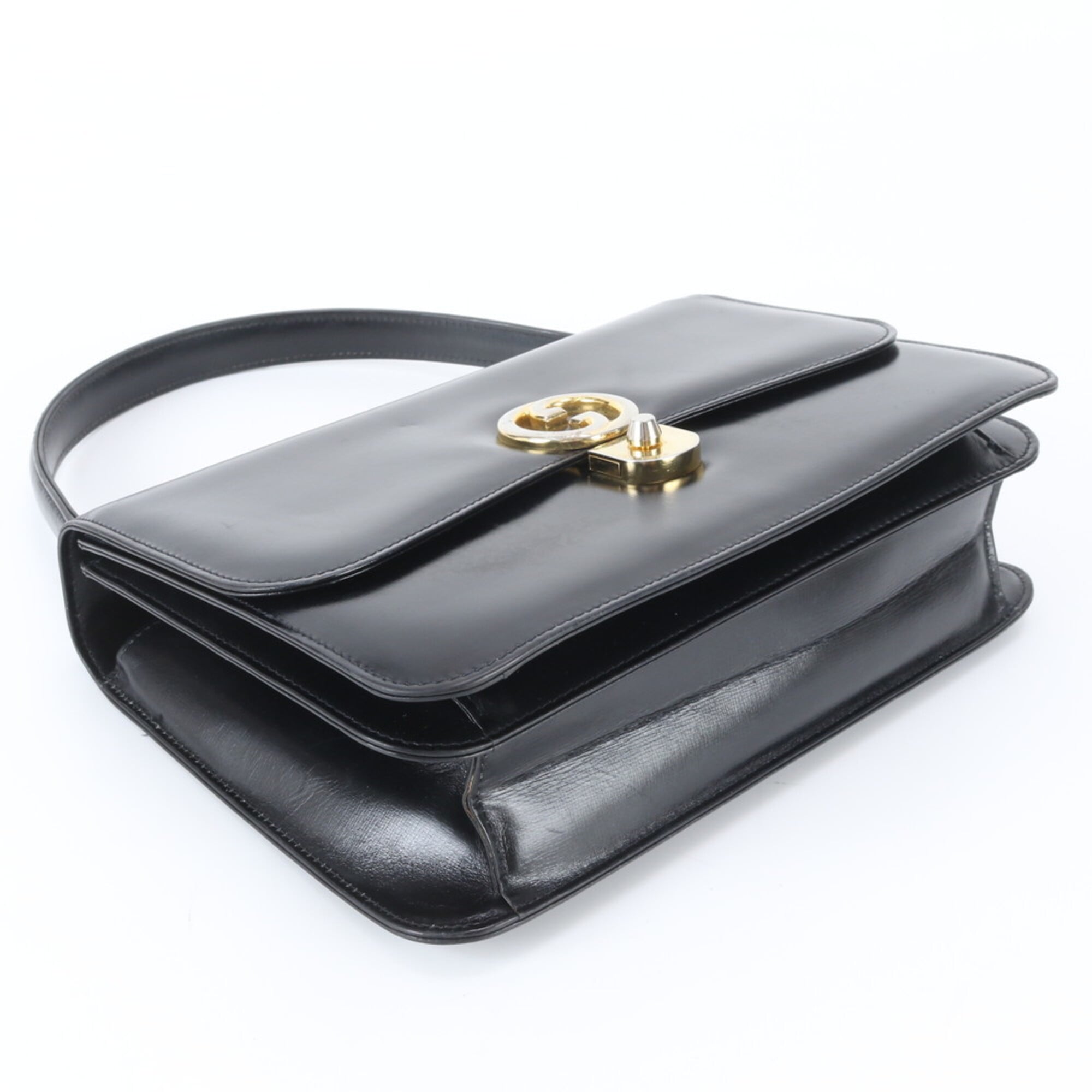Gucci Black Leather Handbag (Pre-Owned)