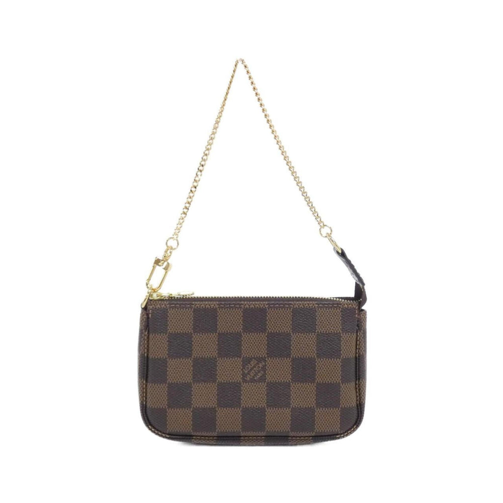 Louis Vuitton Brown Coated Canvas Pochette Pouch