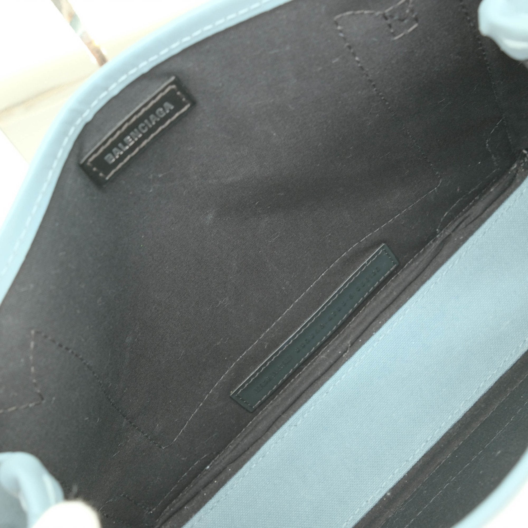 Balenciaga Light Blue Canvas Tote