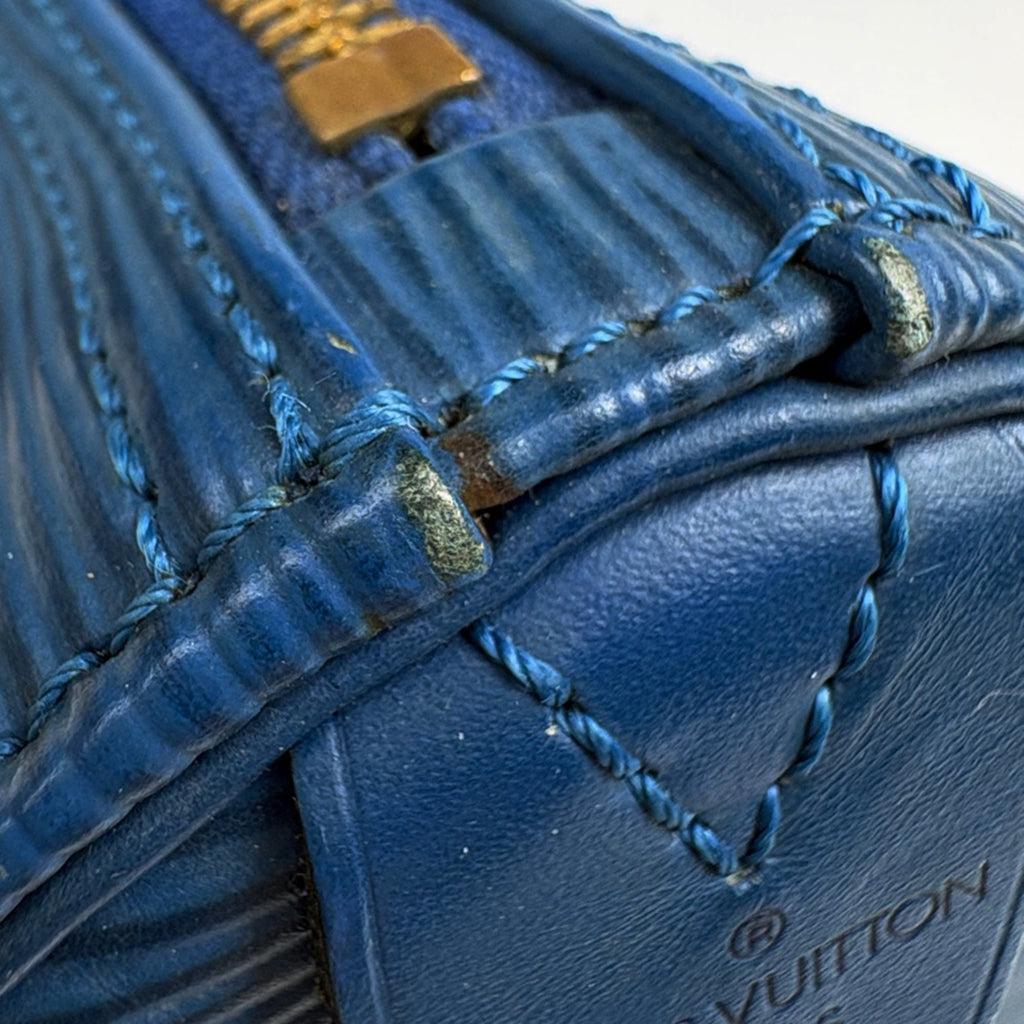 Louis Vuitton Toledo Blue Epi Leather Handbag