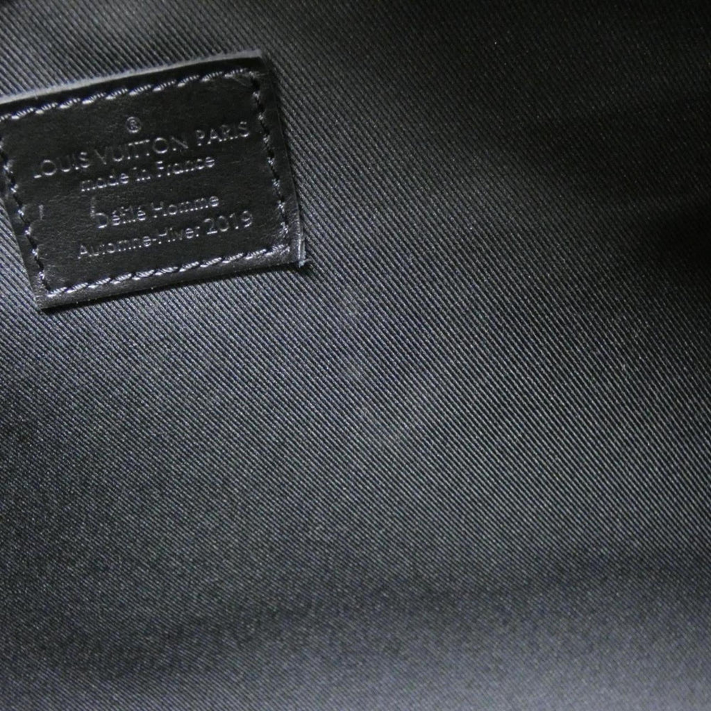 Louis Vuitton Black Leather Boston Bag