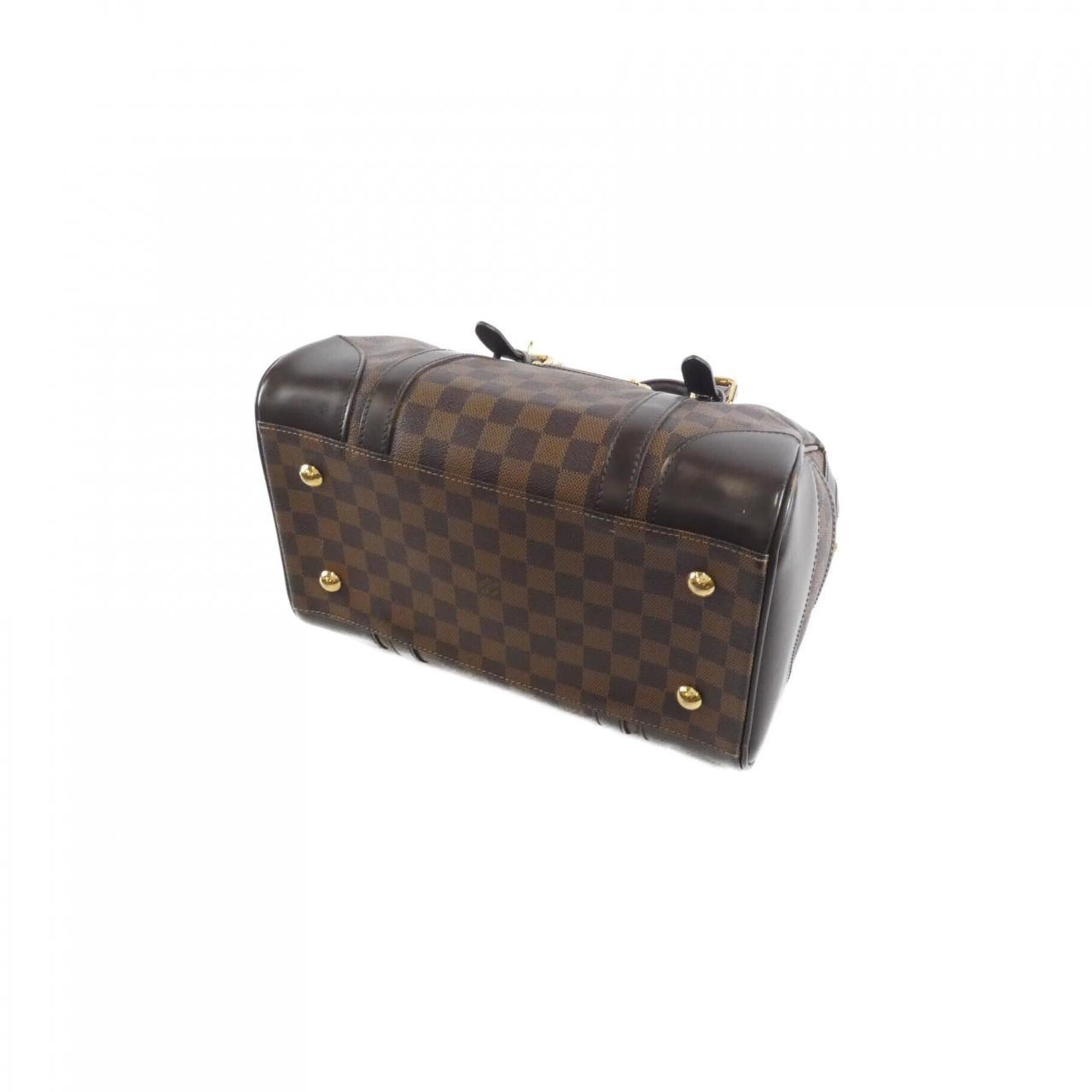 Louis Vuitton Brown Coated Canvas Handbag