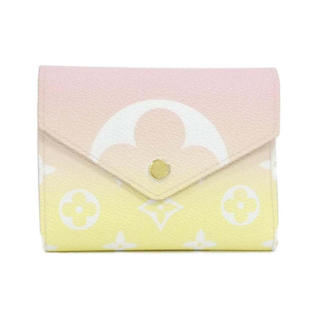 Louis Vuitton Rose Coated Canvas Wallet (Tri-Fold)