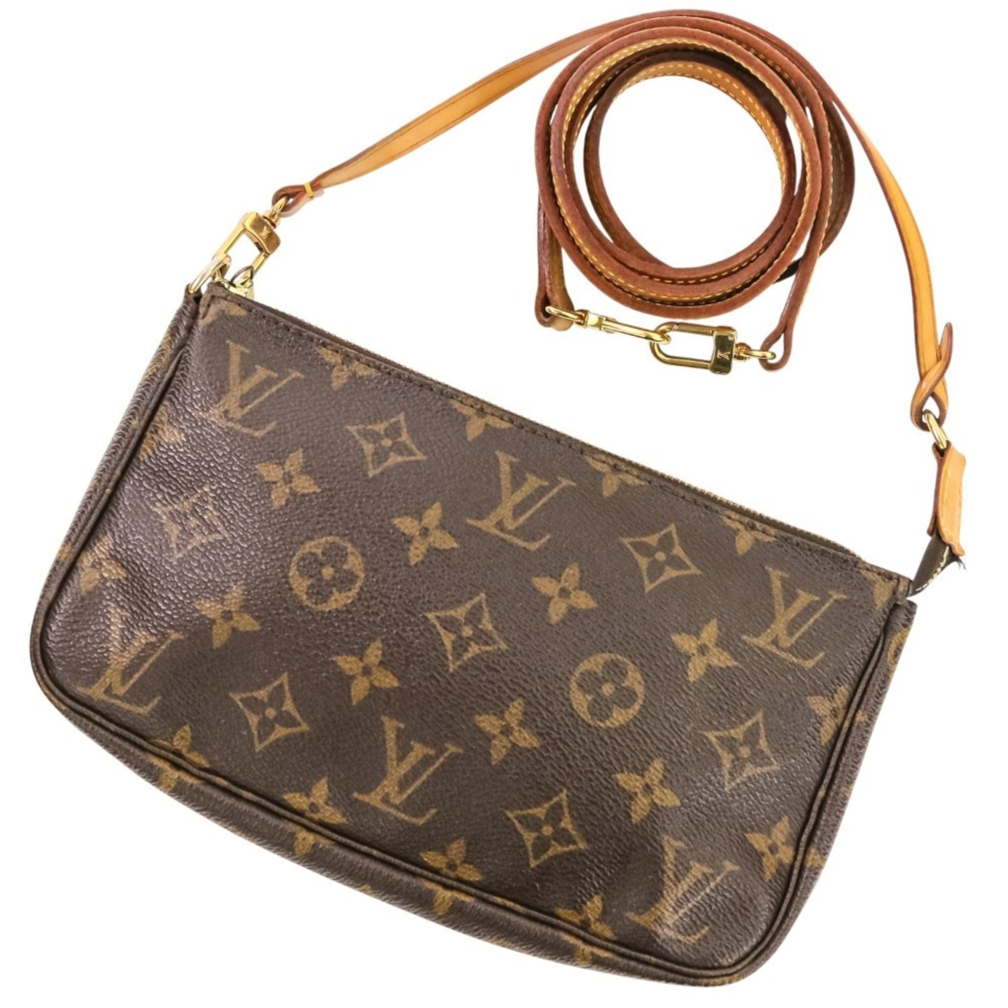Louis Vuitton Brown Monogram Monogram Pochette Pouch