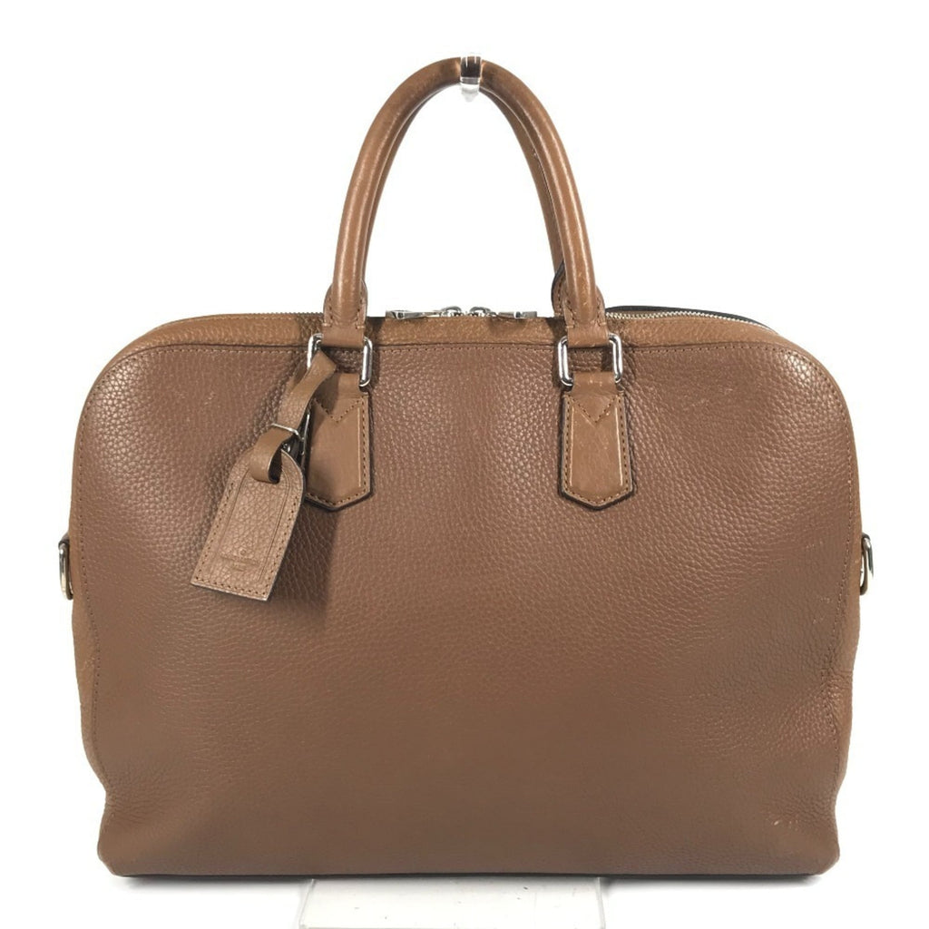 Louis Vuitton Brown Leather Briefcase Handbag Tote Bag