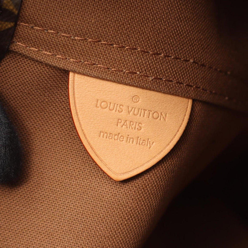 Louis Vuitton Brown Coated Canvas Leather Handbag